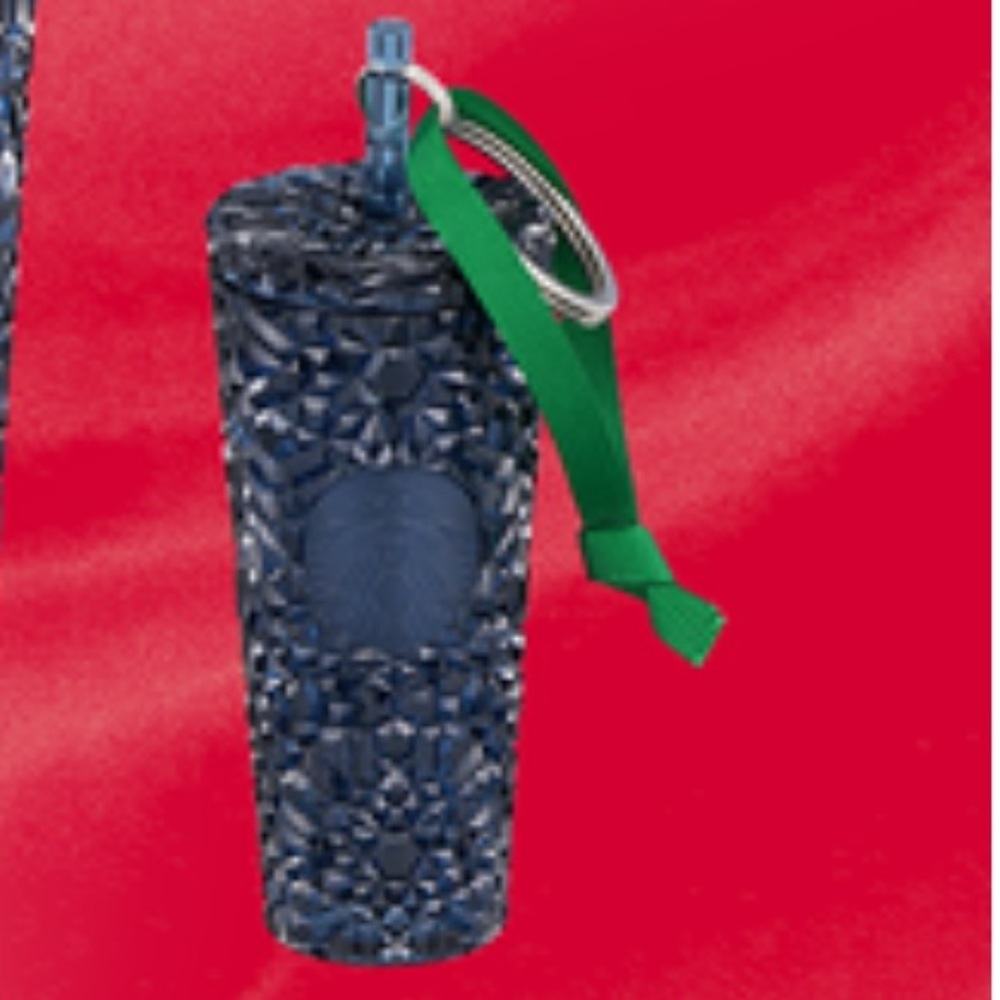 Starbucks Holiday 2024 Navy Gemstone Ornament/KeyChain